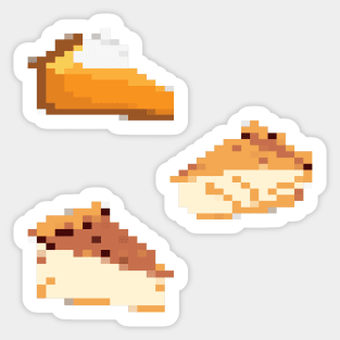 Autumn Pies Pixel Art Sticker